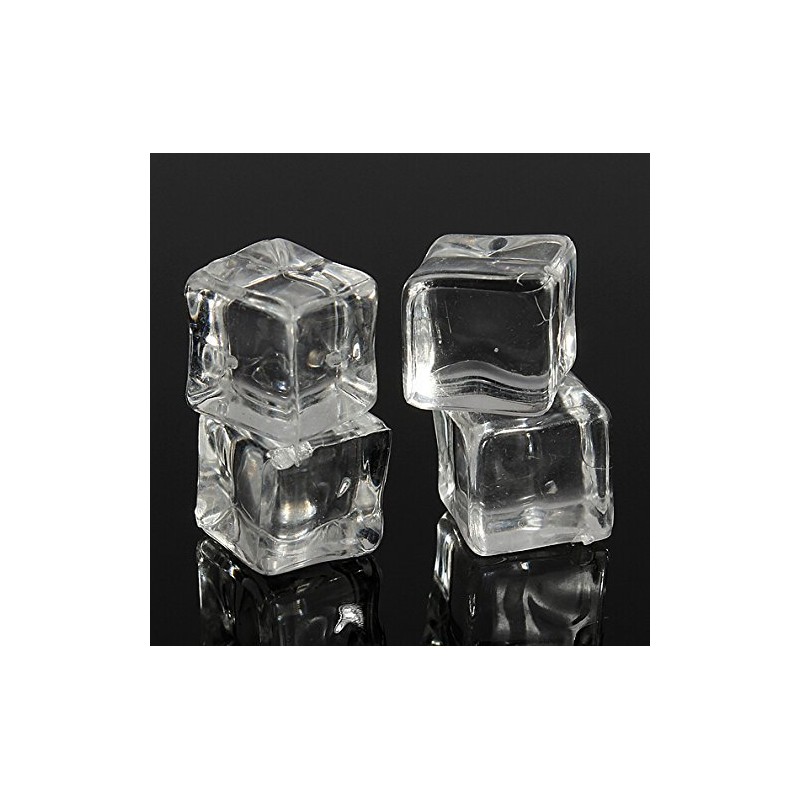 12Pcs/2CM Acrylic Clear Ice Rock Cubes for Vase Fillers and