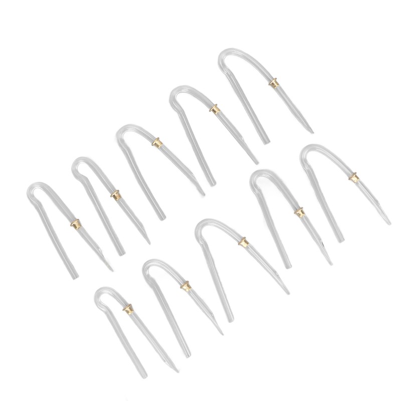 10pcs Preformed Earmold Hearing Aid Tubes Professional BTE Hearing Aid
