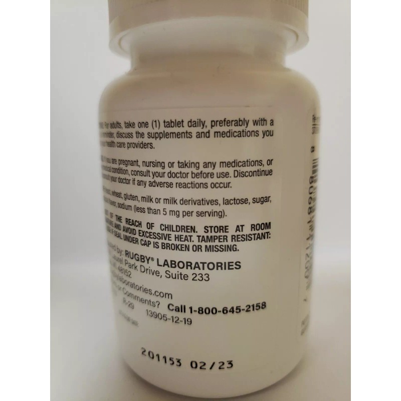 Rugby Multivitamin with Zinc Stress Formula 60 Tablets