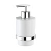 WENKO Turbo-Loc® Quadro Soap Dispenser, No Drilling Required, Liquid Soap