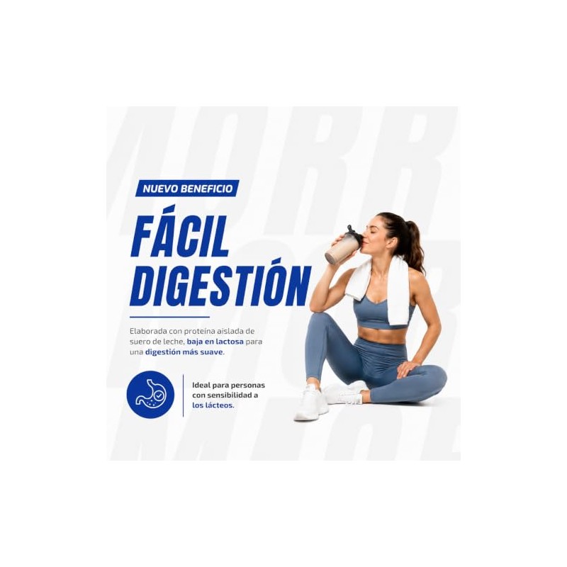 Proteína ISO+ Sin Sabor, 100% Aislado de Proteína de Suero