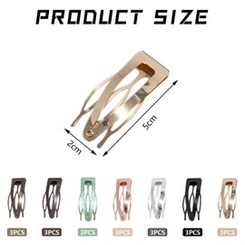 21 Pieces Of Snap Hair Clips, Colorful And Bright Designs, Creative Hair Decorations, Easy To Match With Different Clothes, Multiple Color Options, Suitable For Students And Young Women.