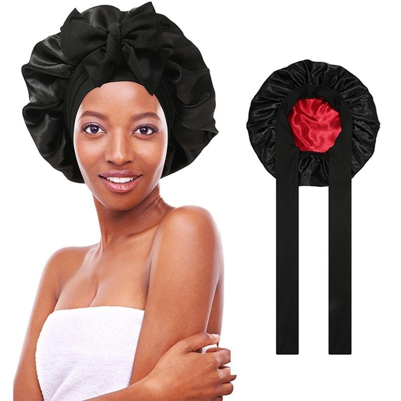 AWAYTR Satin Bonnet Silk Like Bonnets for Sleeping Sleep Cap