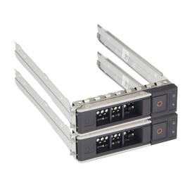 2-Pack BOWONG 3.5" LFF SAS/SATA Hot-Swap Hard Drive Tray HDD Caddy X7K8W Y796F 0X7K8W 0Y796F For Dell Gen14 PowerEdge Server R240 R340 R440 R540 R740 R740xd R940 R6415 R7415 R7425 with screws