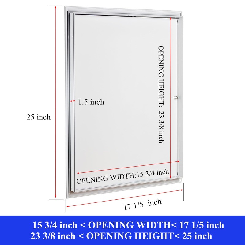 Silrubsups Access Door 16x24 Drywall Access Panel 2Pack Thickened 1mm