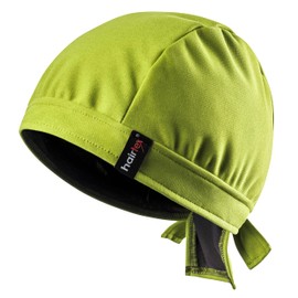 hairtex Stable Hat with Straps - Protects Against Odours - Water Resistant, Dirt-Resistant, Breathable, Pop Green