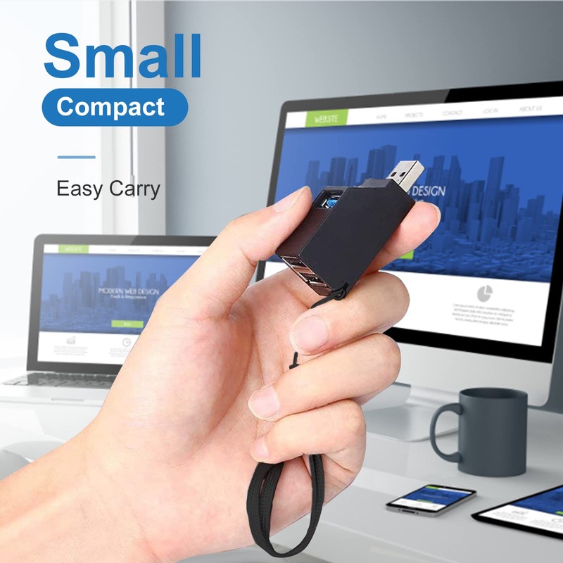 DIFCUL 3 Port USB 3.0 Hub, USB Dock, Data Hub,