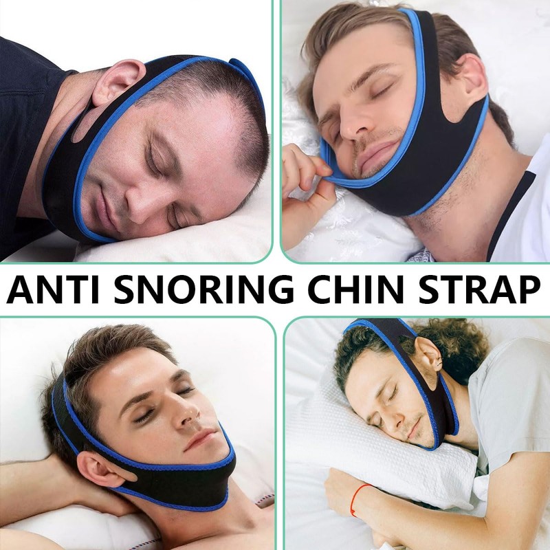 Anti Snoring Chin Strap, Adjustable Stop Snoring Chin Straps for