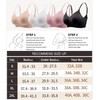 WOWENY Wireless Push Up Bras for Women Comfortable Ribbed Seamless