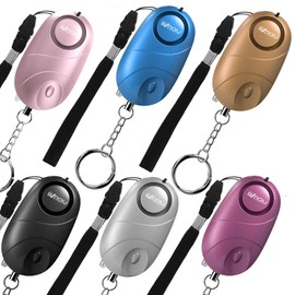 6-Pack Personal Alarms, 140dB Emergency Safety Siren with LED Lights - Women, Kids, and Elders(Multicolored)