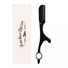 Giovanni Back Katana Straight Barber Razor - Black