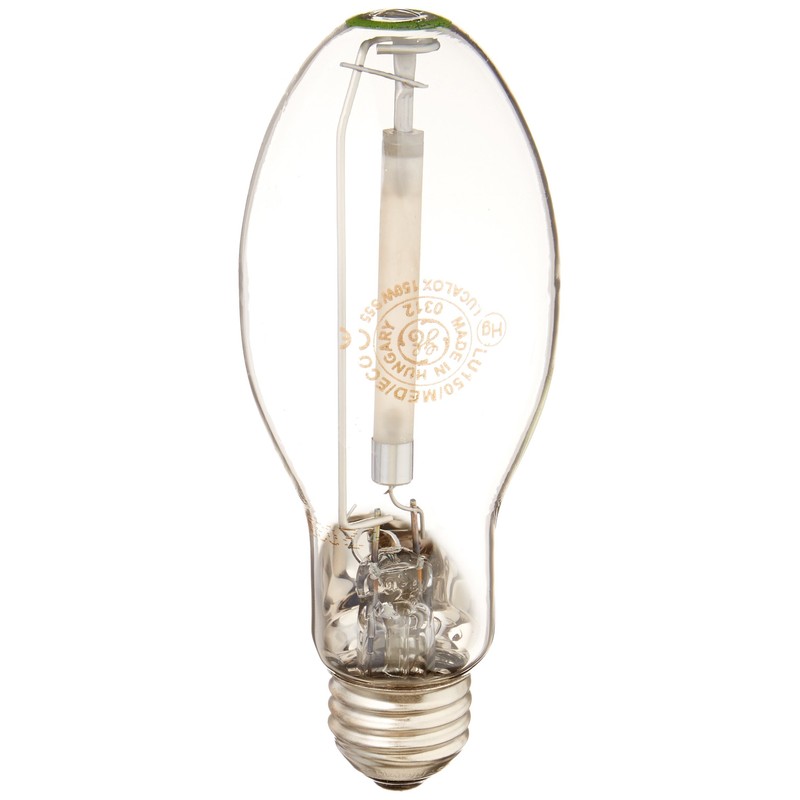 GE Lucalox High Pressure Sodium Light Bulb, B17 HPS Bulb,