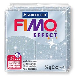 Modelling Clay Fimo Effect Glitter Silver, 57 g
