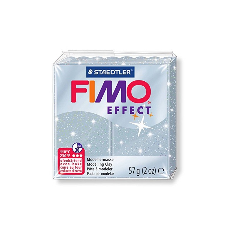 Modelling Clay Fimo Effect Glitter Silver, 57 g