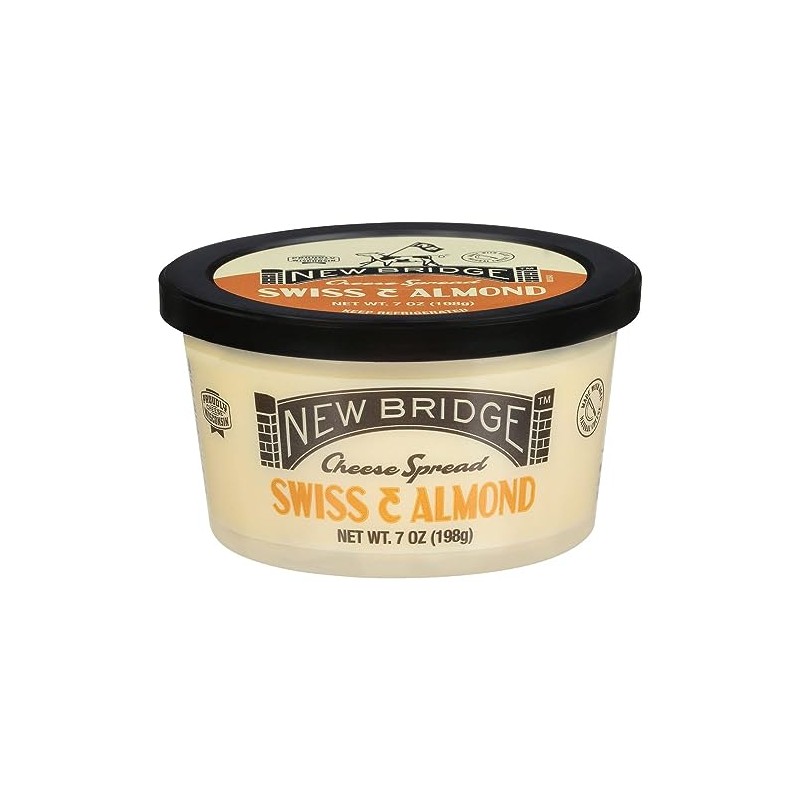 New Bridge Swiss & Almond Spread, 7 oz, 12 Pack