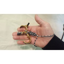 Northforty Archery Wrist Strap Lanyard ~ For Stan Hinge / Thumb / Back Tension Release - White