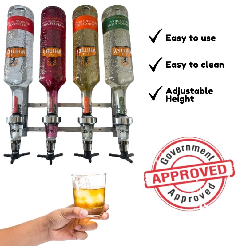 Chabrias Ltd Bottle Alcohol Spirit Measure Drink Dispenser Bar Butler