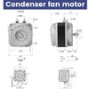 Condenser Fan AC Motor YZF18-25,18W Shaded Pole Motor for Refrigerator,Freezer,Small