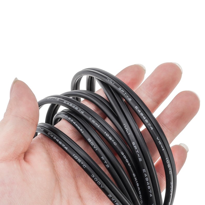 RTNLIT 6FT Lamp Cord with On/Off Button Switch and Polarized