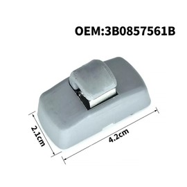 2 Pcs Sun Visor Hook Clip Bracket, Sun Visor Clips for Volkswagen Bora Caddy Golf Mk4 Sharan Passat Polo Amarok Transporter T5 Touran Seat Ibiza Leon Skoda Fabia Octavia Superb 3B0857561B