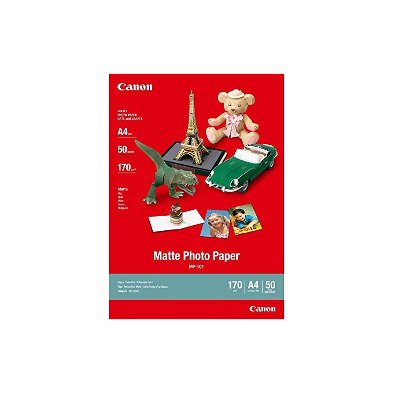 Canon MP101 Matte Photo Paper (A4, 170GSM, 50 Sheets)
