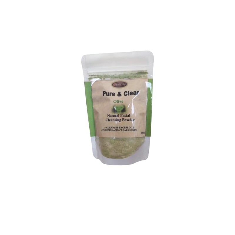 Pure & Clear, Natural Facial Cleanising Powder, 100g, (Olive)