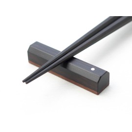 Marunao Sutoreto Ebony Ebony Chopsticks Tray for Japanese Chopsticks