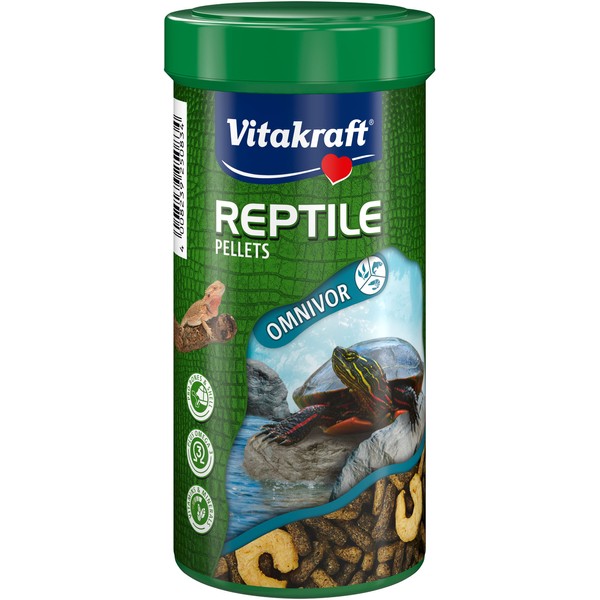 Vitakraft Reptile Pellets - Complete Food for Aquatic Turtles and Other Reptiles Omnivores - 100g