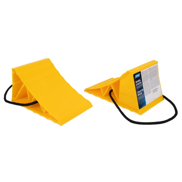 Camco Camco Wheel Chock with Rope for Easy Removal, Helps