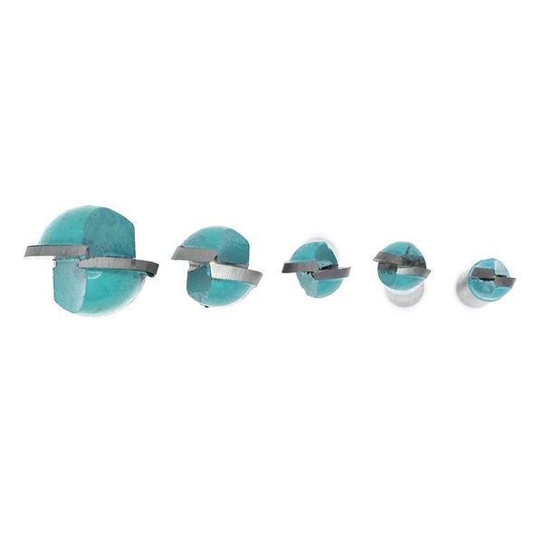 DingGreat 5-Piece 6 mm Shank Router Bit Hollow Chamfer Cutter