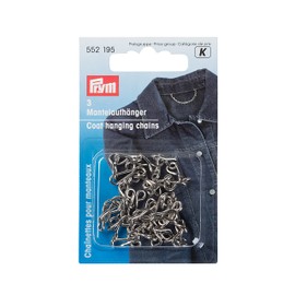 Prym Coat Hanging Chains mild Steel Silver col, Pack of 3