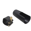Leather Ligature with Plastic Mouthpiece Cap for Clarinet,Ligature Fastener Mouthpiece