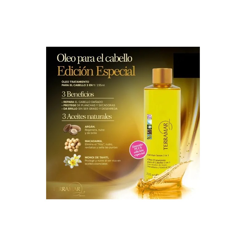 Aceite De Argan Para El Cabello Oleo 3 En 1