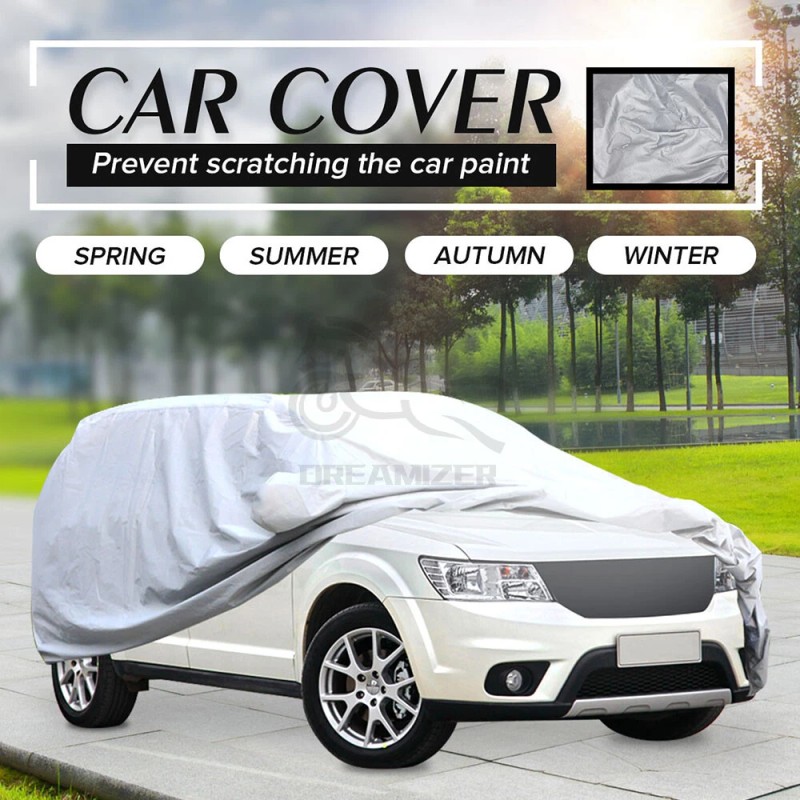 DREAMIZER Car Cover Outdoor Waterproof UV Rain All weather Protection