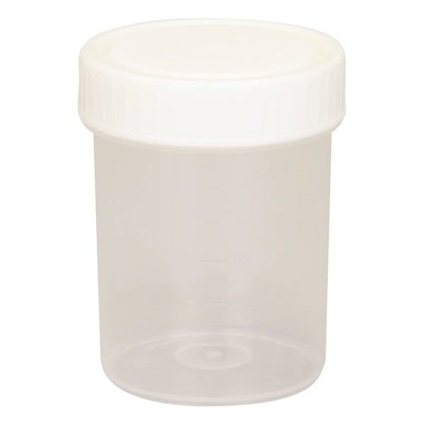 P40104W Sterilized Sample Container, Individual Packaging Type, 4.1 fl oz (120 ml)