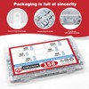 AIMUNOK 158Pcs M3 M4 M5 M6 M8 M10 Half Hex