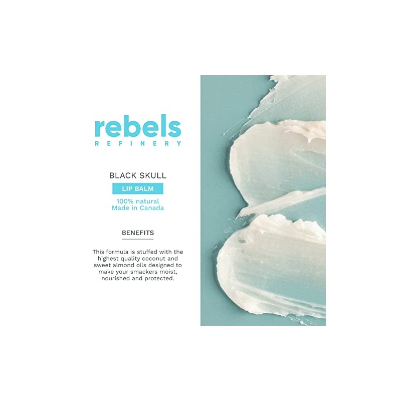Rebels Refinery - Skull-Shaped Lip Balm for Shine-Free Moisturizing -