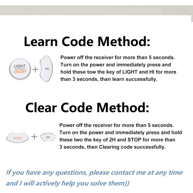 WDZP New Universal Remote Control Replacement for Hunter/Harbor Breeze/Westinghouse/Honeywell/QlACHlP Wireless