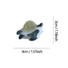 Cute Mini Green Turtle Hair Clips,Funny Acetate Claw Clip for