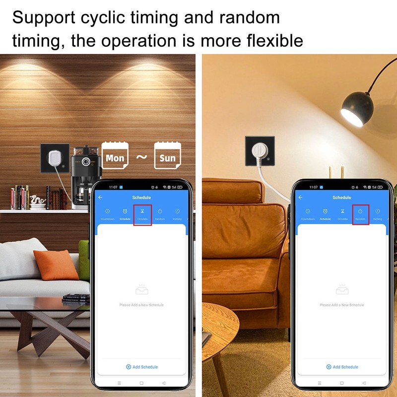 Smart Socket 16A 3000W Modern Design Multi Function Smart Timing