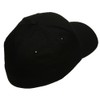 Wooly Combed Twill Flexfit Cap-Black L-XL