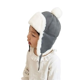 Afinder Infants Winter Thermal Windproof Ushanka Russian Hat with Ear Flap Warm Cozy Plush Travel Outdoor Full Hood Hat Skull Cap Earflap Trapper Hats for Baby Girls Boys Toddlers