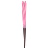Aoba Chopsticks Natural Wood, Candy Ball Thread, Pink, 7.1 inches
