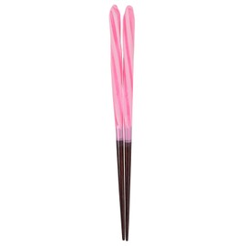 Aoba Chopsticks Natural Wood, Candy Ball Thread, Pink, 7.1 inches (18 cm)