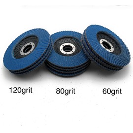 SIGNI 10-Pack Premium Zirconia Abrasive Flap disc for Angle Grinder Grinding Metal Steel (4.5 inch T29 Mixed grit)