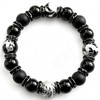 BLESSING M'style Strongest Four God Beasts Bracelet, Morion, Matte Onyx,