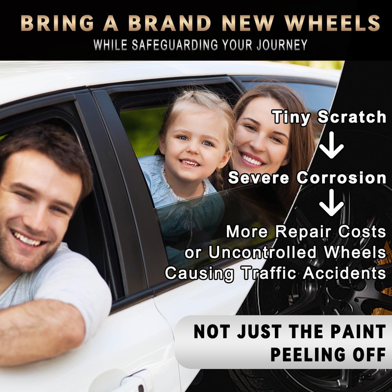 Matte Black Rim Touch Up Paint, Efficient Wheel Paint Pen