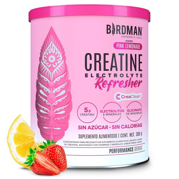 BIRDMAN Creatine Refresher Creatina Monohidratada con Electrolitos, Magnesio y Vitaminas