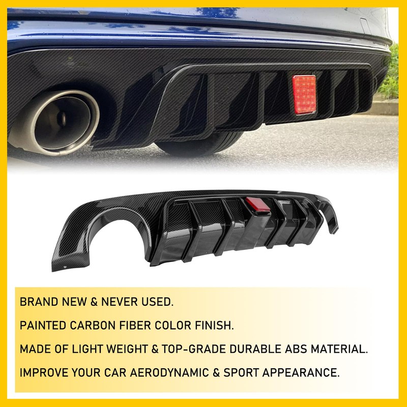 Carbon Fiber Rear Bumper Lip Spoiler Diffuser Splitter for Infiniti