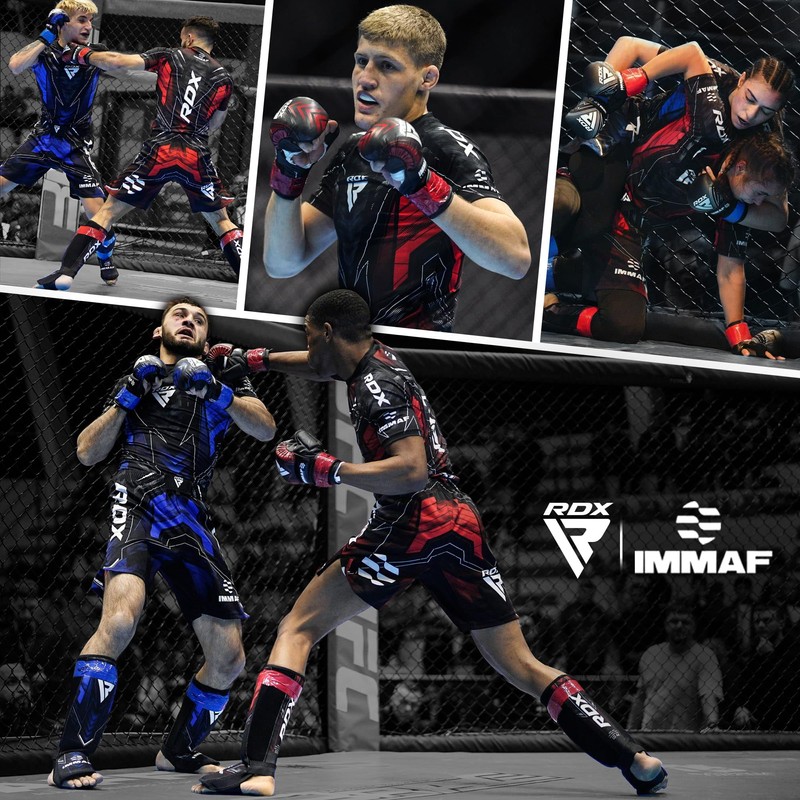 RDX IMMAF Approved Sparring Grappling Gloves, Professional Grade Hybrid Design